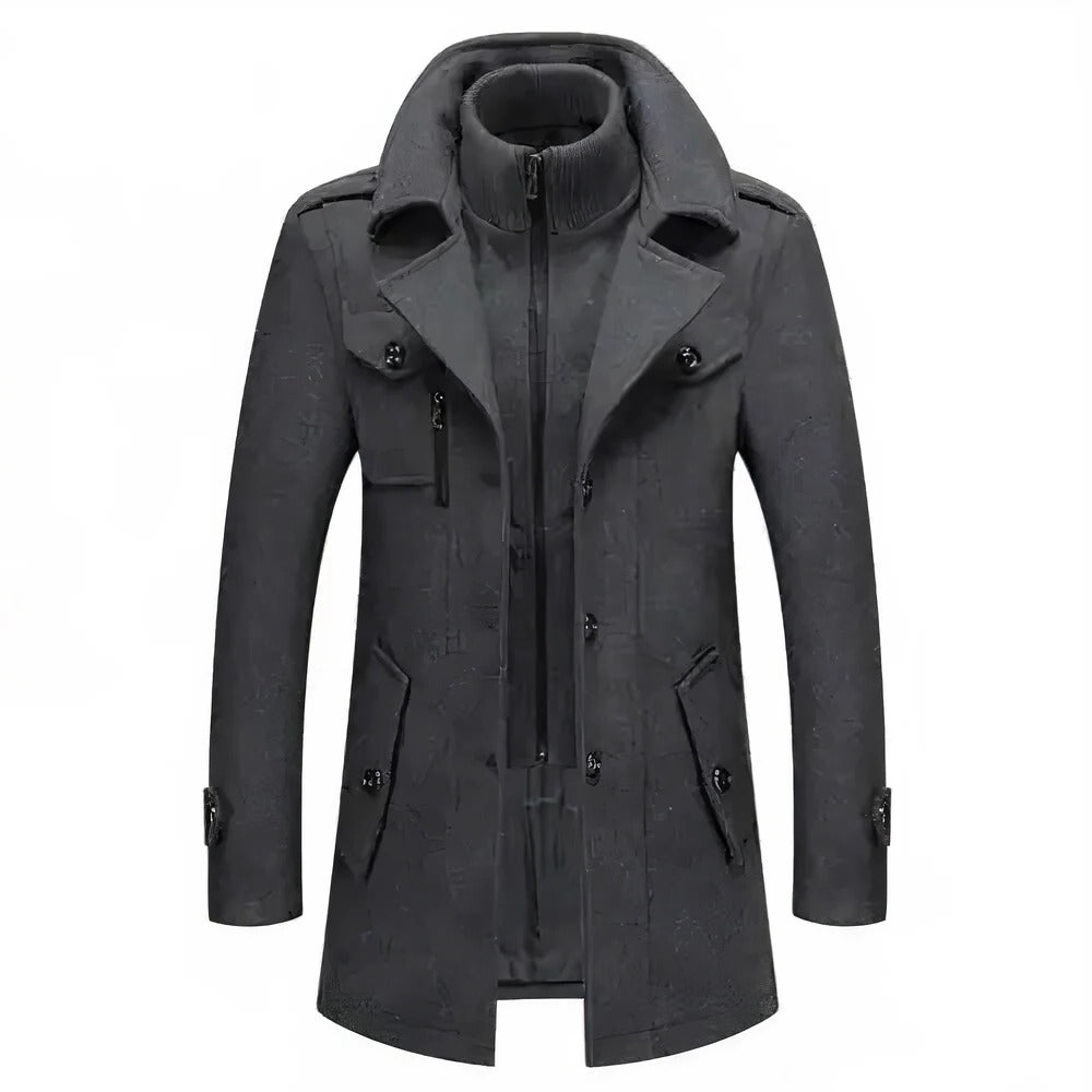 Stylish Double Layer Mens Jacket - Hehif