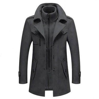 Stylish Double Layer Mens Jacket - Hehif