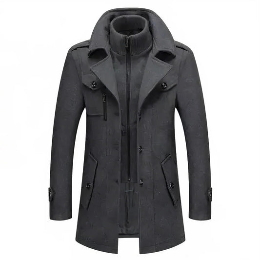 Stylish Double Layer Mens Jacket - Hehif