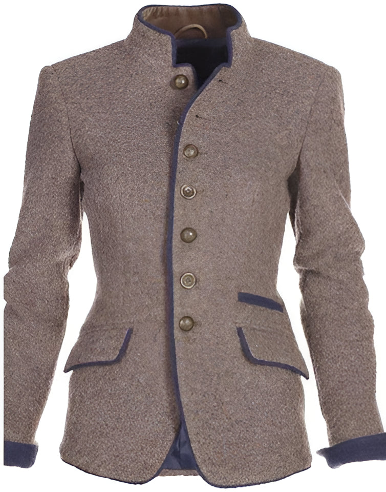 Classic Single Color Suit Jacket