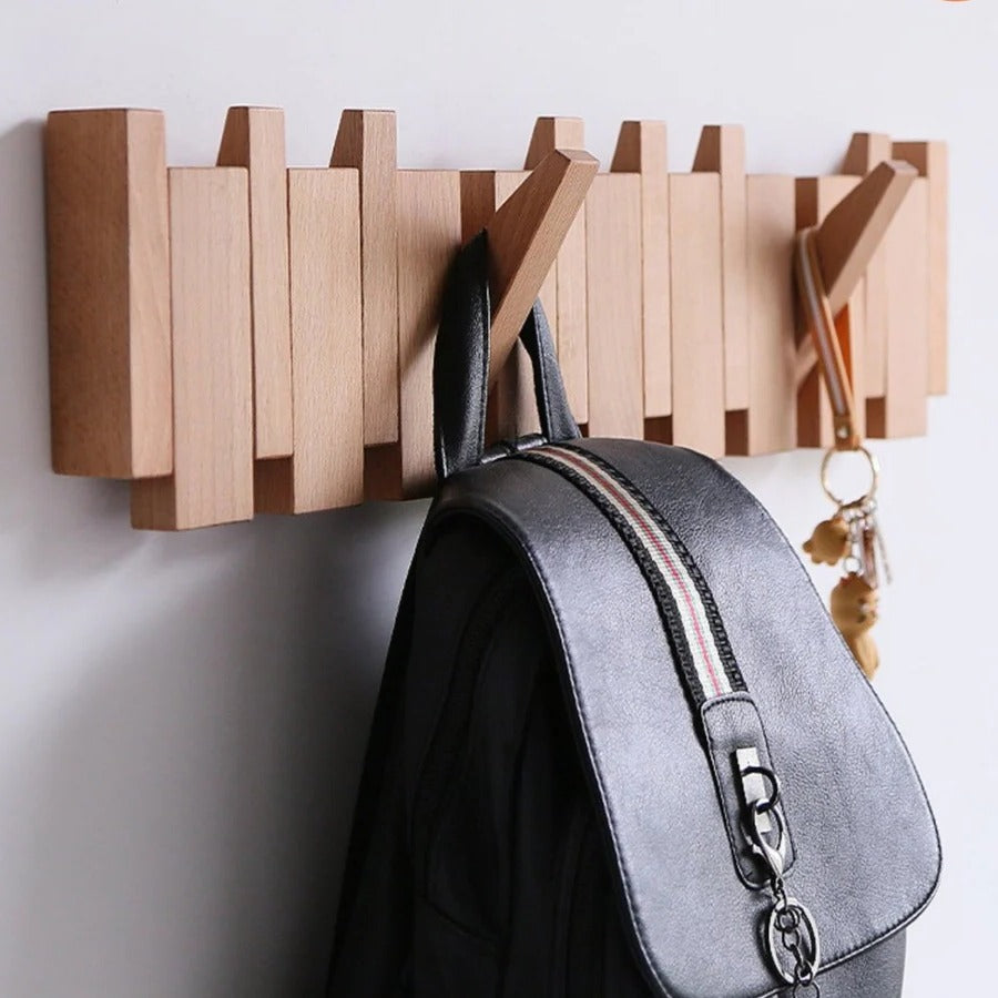 Stylish Solid Wood Coat Rack
