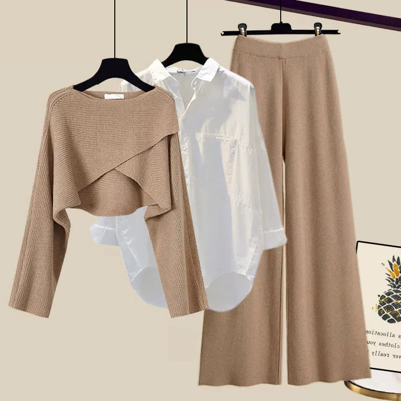 Cozy 3-Piece Long Sleeve Outfit Set - Hehif