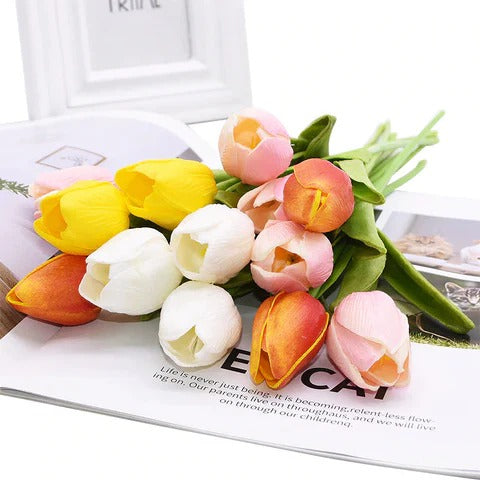 Bulk Silk Tulip Floral Arrangements - Hehif