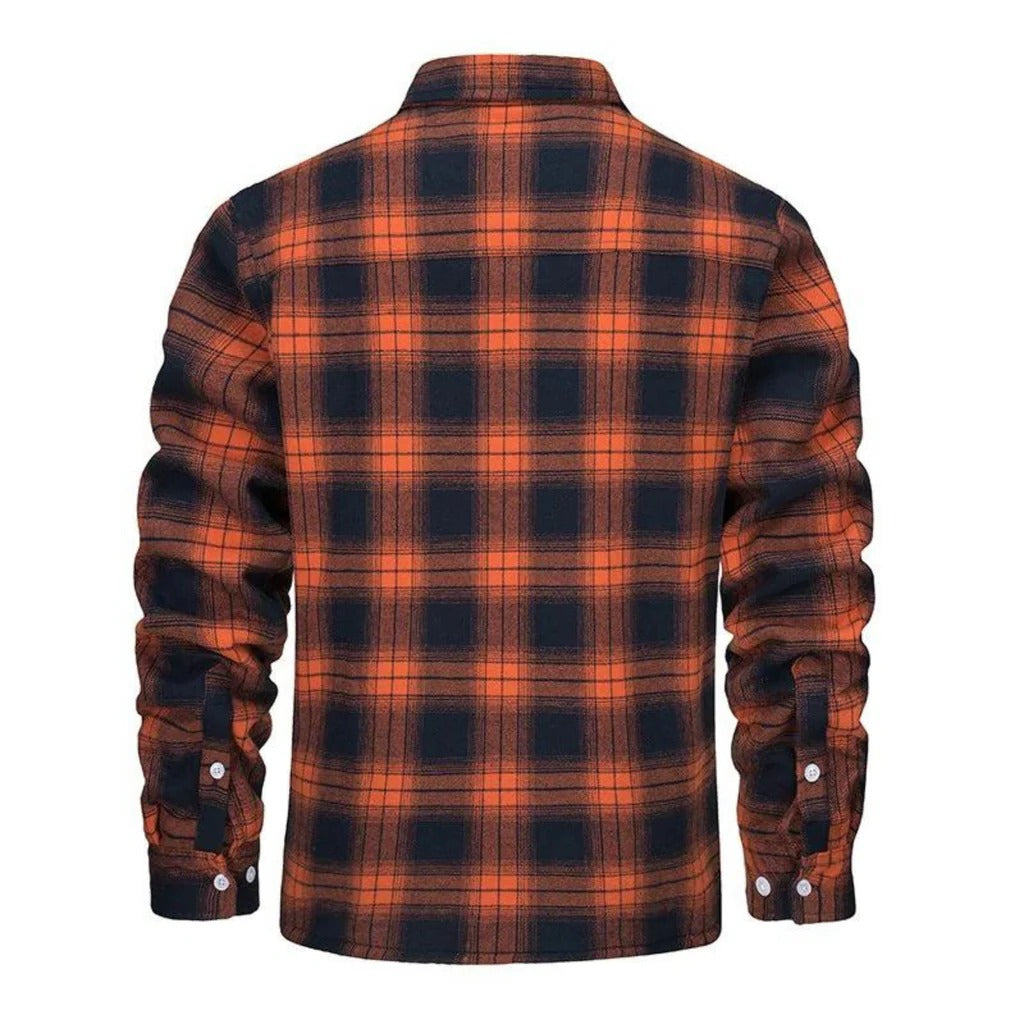 Warm Plaid Insulated Coat