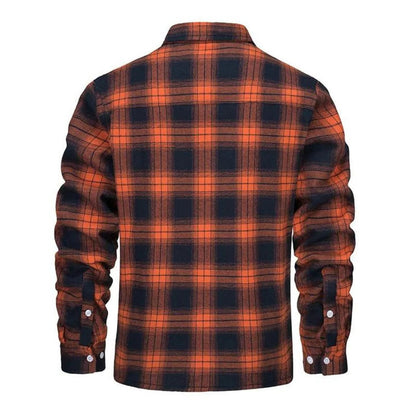 Warm Plaid Insulated Coat