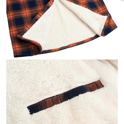 Warm Plaid Insulated Coat