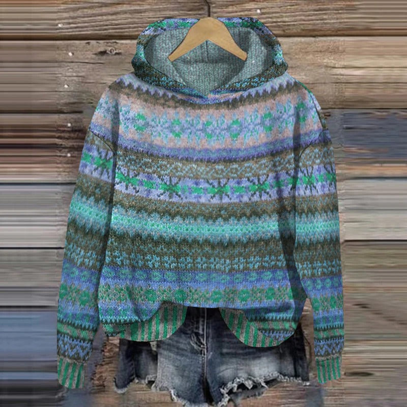Cozy Nordic Knit Sweater - Hehif