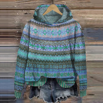 Cozy Nordic Knit Sweater - Hehif