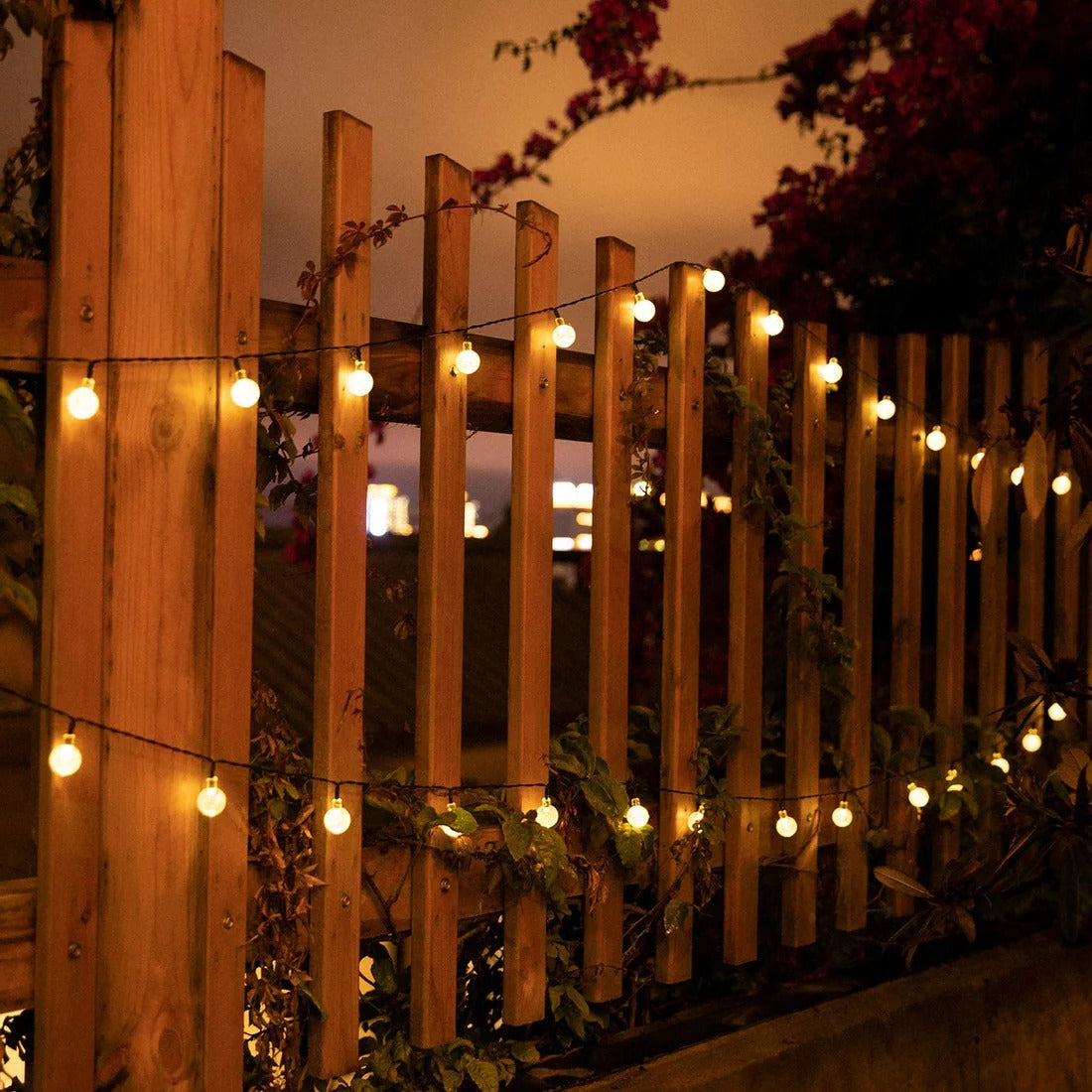 Outdoor LED String Globe Lanterns