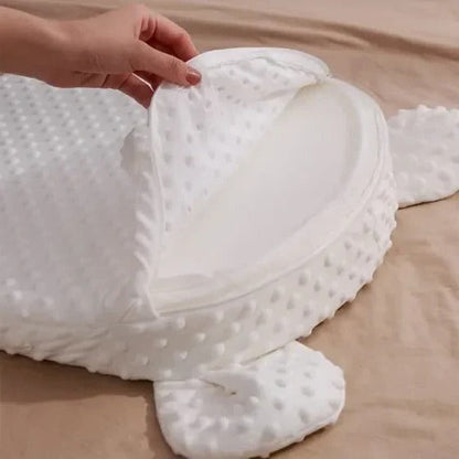 Soft Baby Sleep Pillow: Safe Anti Roll Support Cushion