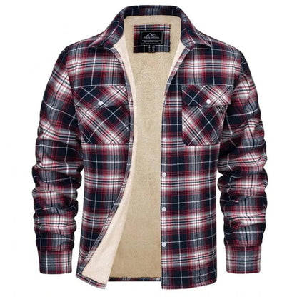 Warm Plaid Insulated Coat