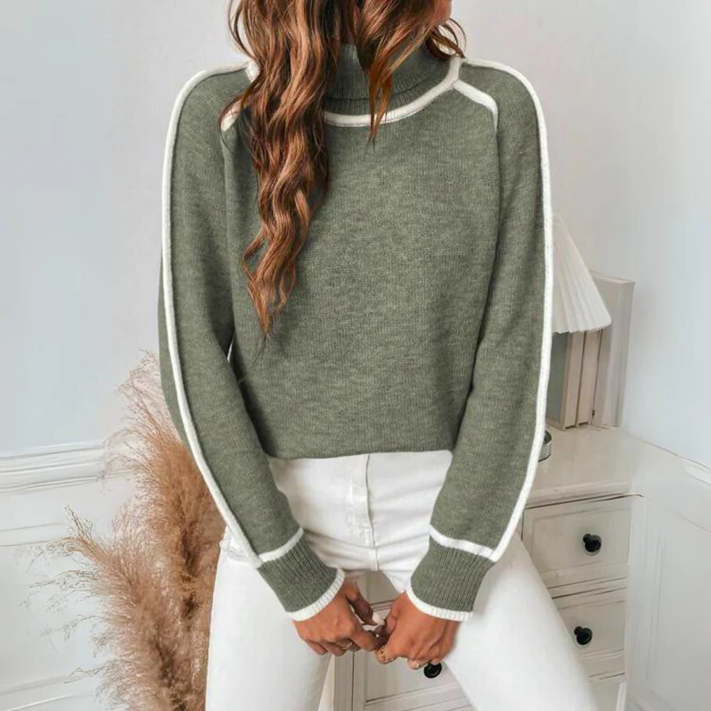 Soft Green Cable Knit Sweater