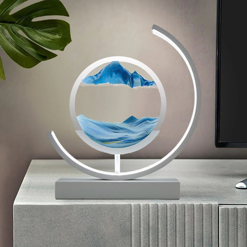 Colorful LED Hourglass Table Lamp