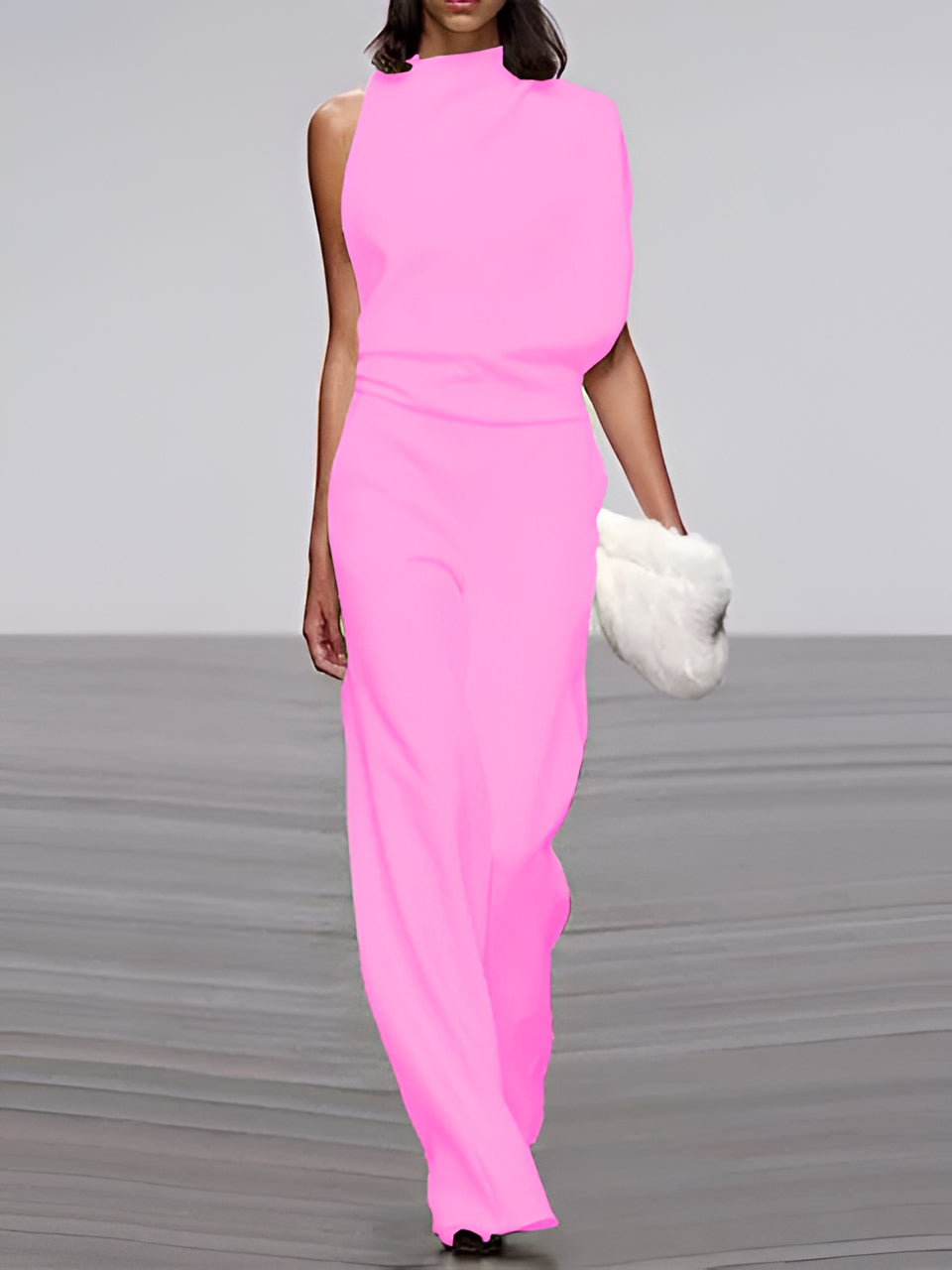 Women's Sleeveless Wide Leg Jumpsuit