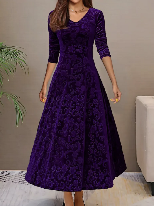 Flowy A-Line Women's Dress - Hehif