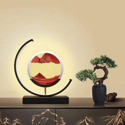 Colorful LED Hourglass Table Lamp