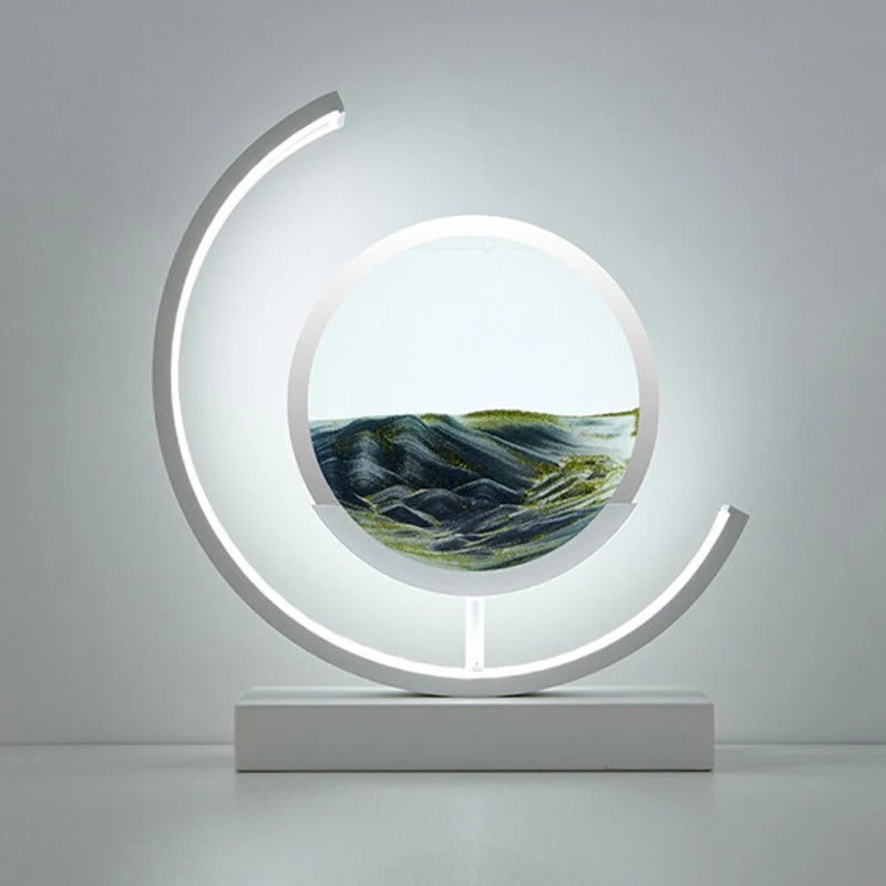 Colorful LED Hourglass Table Lamp