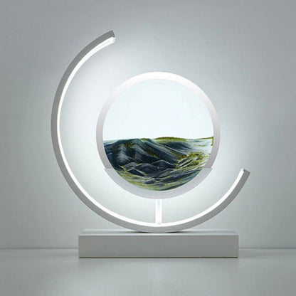 Colorful LED Hourglass Table Lamp