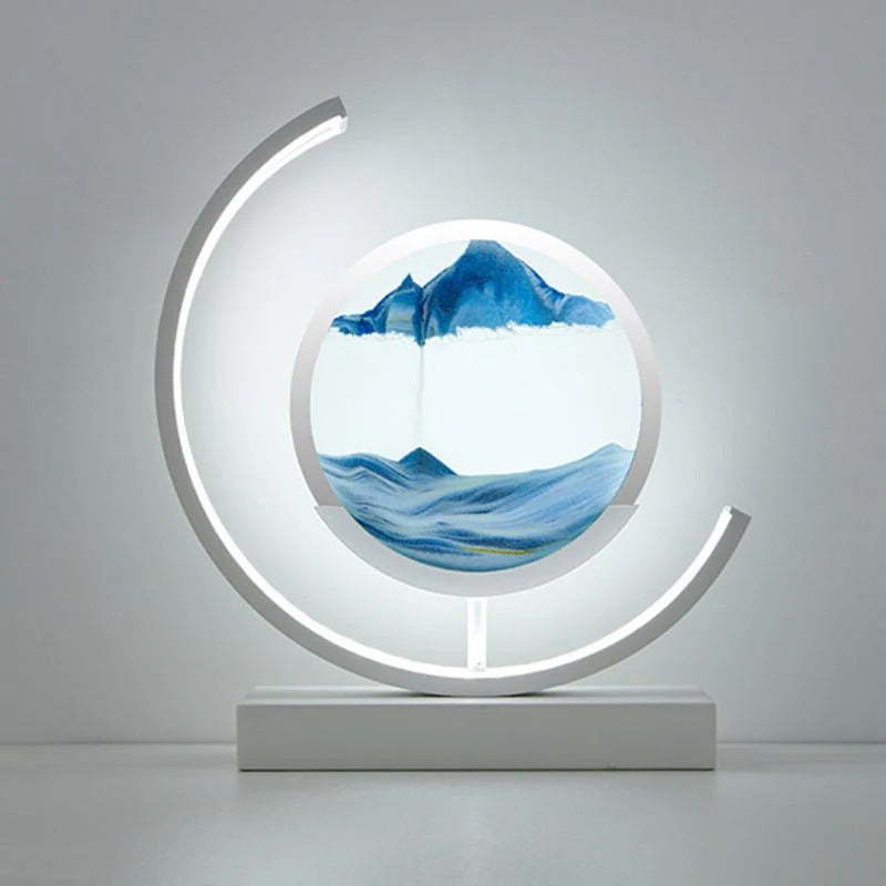 Colorful LED Hourglass Table Lamp