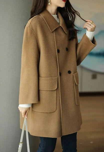 Ladies Warm Fleece Parka Coat