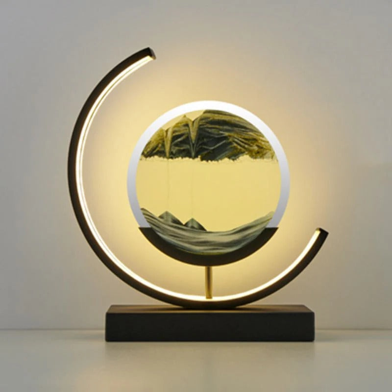 Colorful LED Hourglass Table Lamp