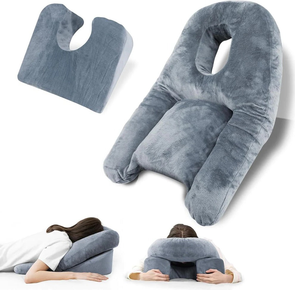 Contour Pillow for Post Surgery Stomach Sleep Support - Hehif