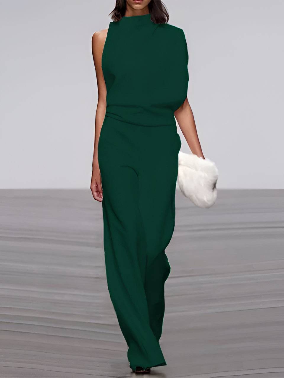 Women's Sleeveless Wide Leg Jumpsuit