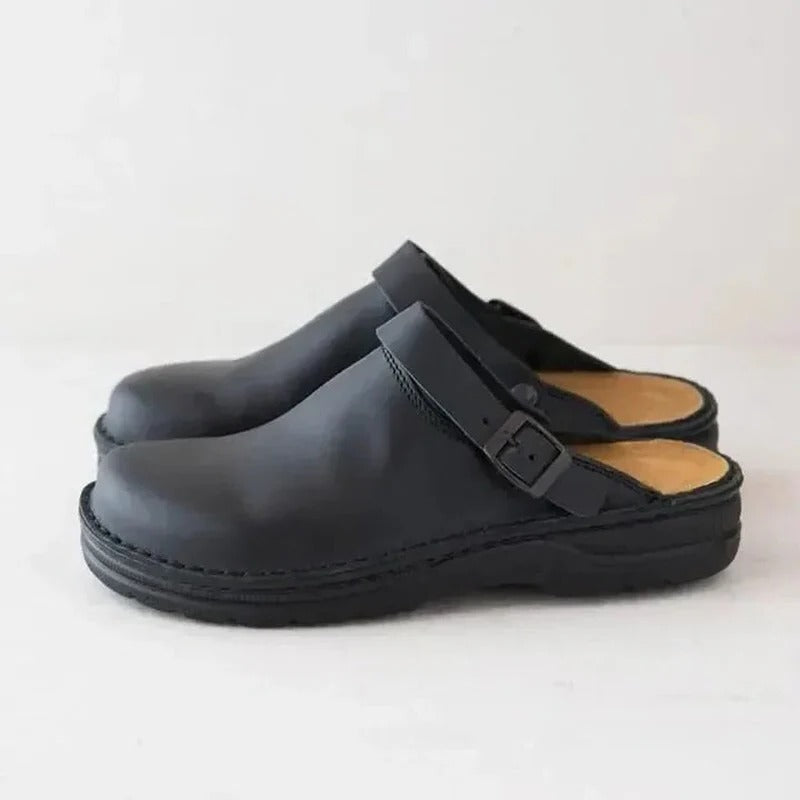 Real Leather Men's Comfort Slippers
