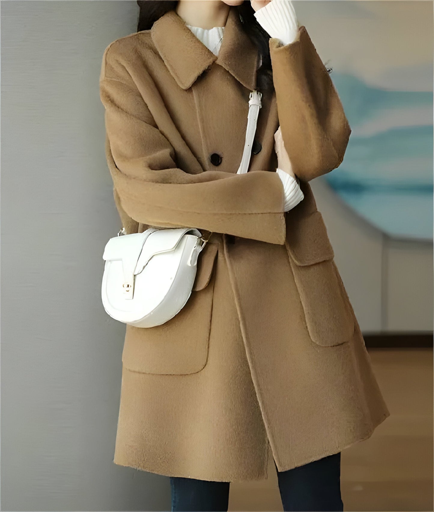 Ladies Warm Fleece Parka Coat
