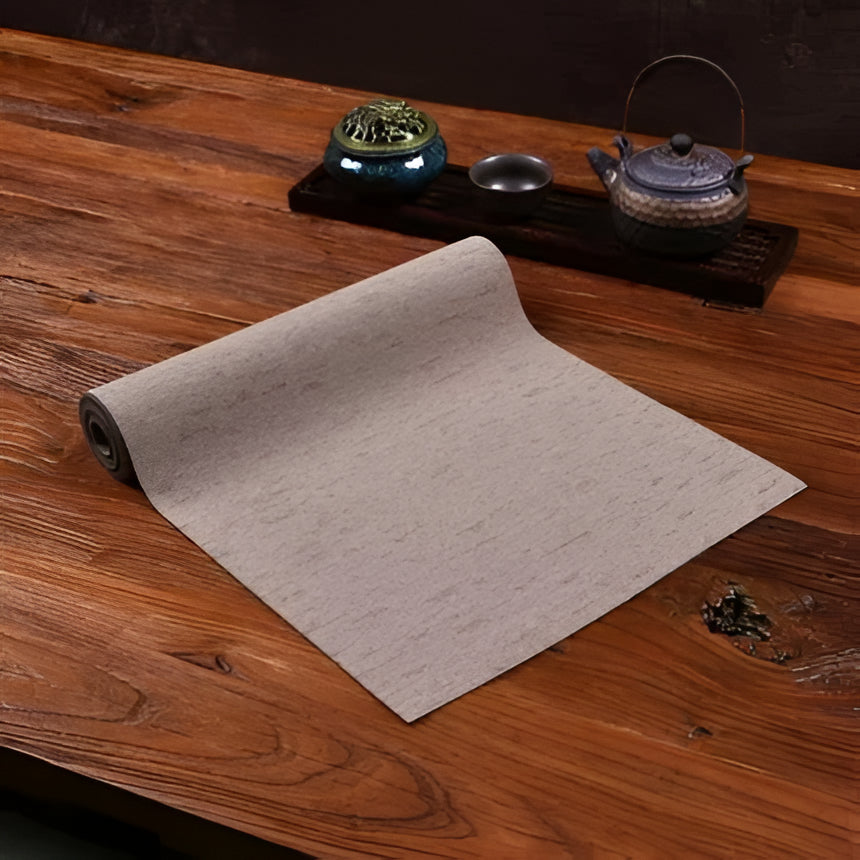 Elegant Waterproof Table Runner Green Leaf Tea Table Mat