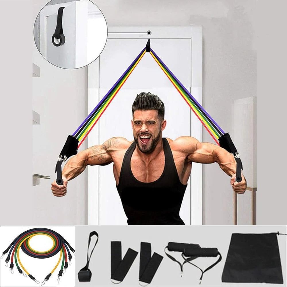 Premium Gym Workout Resistance Band Kit - Hehif