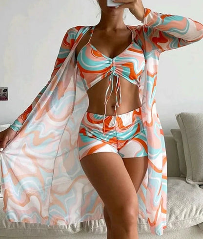 Sexy Women's 3 Piece Swimsuit Set