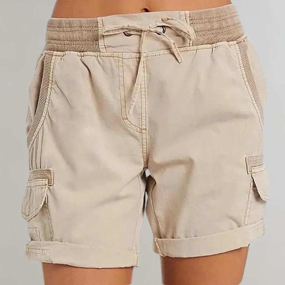 Ladies Comfort Fit High Waisted Shorts