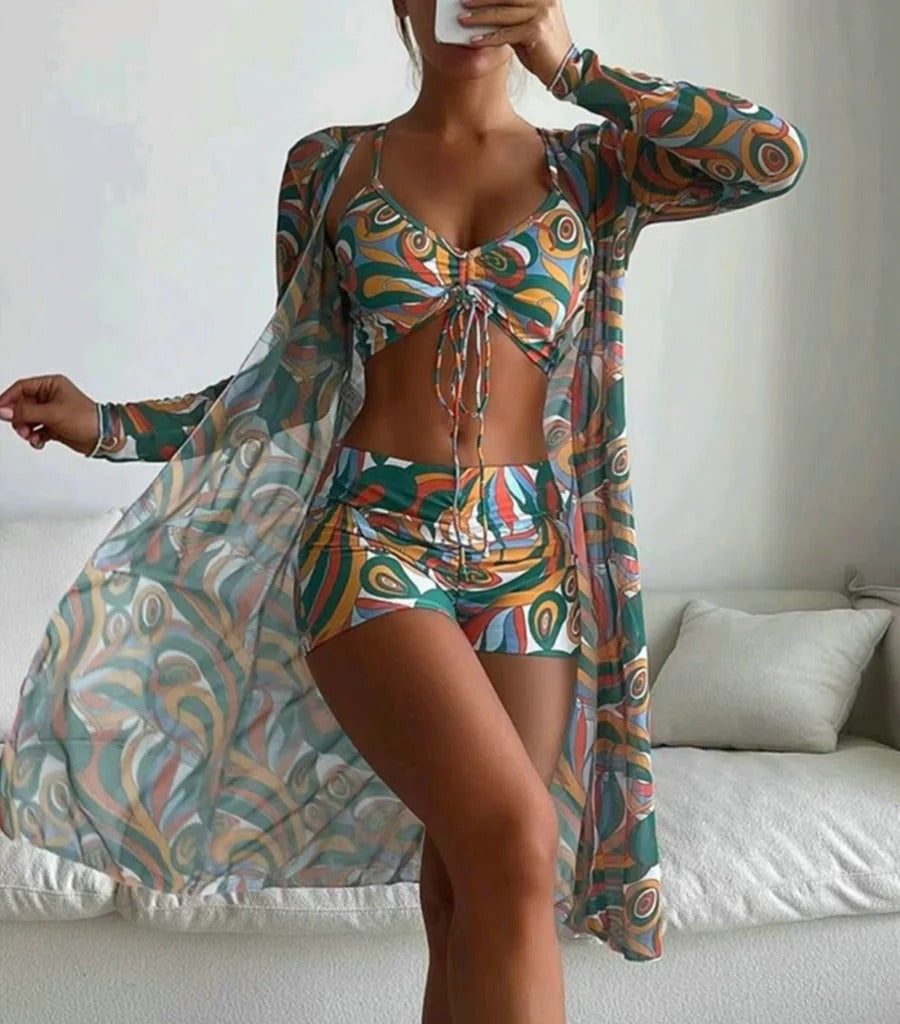 Sexy Women's 3 Piece Swimsuit Set