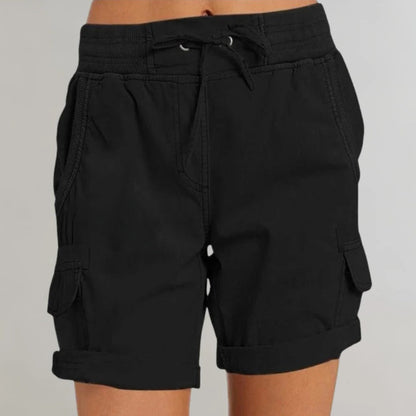 Ladies Comfort Fit High Waisted Shorts
