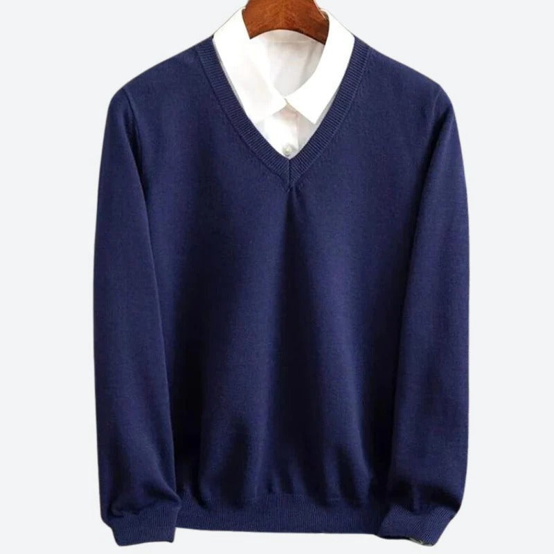 Soft Men's Cashmere Crew Sweater - Hehif
