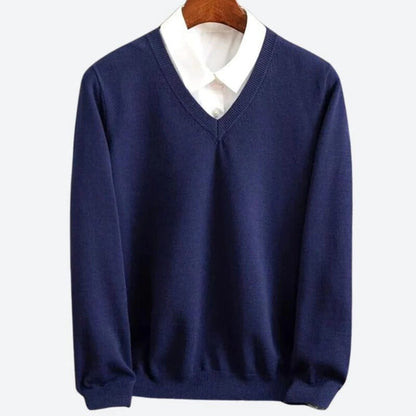 Soft Men's Cashmere Crew Sweater - Hehif