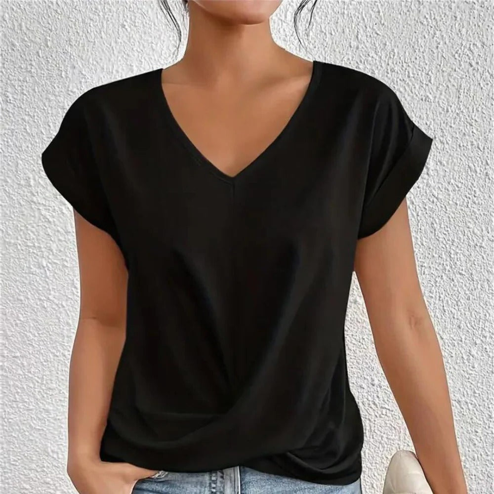 Ladies V-Neck Casual Top