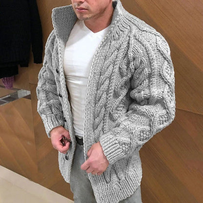 Thick Cable Knit Men's Sweater