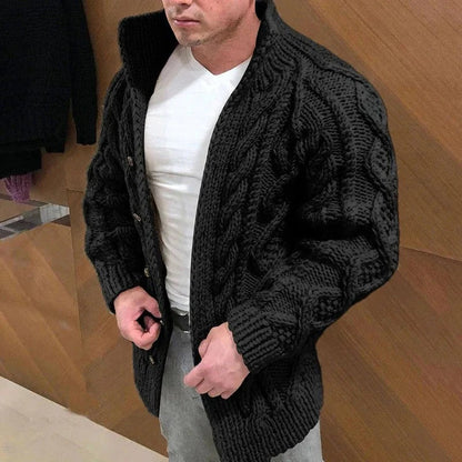 Thick Cable Knit Men's Sweater