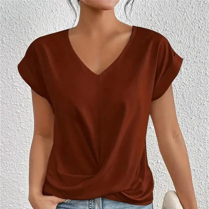 Ladies V-Neck Casual Top