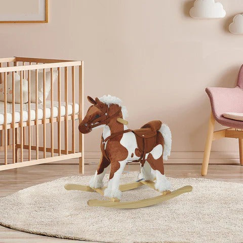 Safe Wooden Baby Rocker Horse