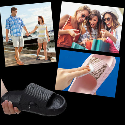 Vibrant Beach Flip Flops - Hehif