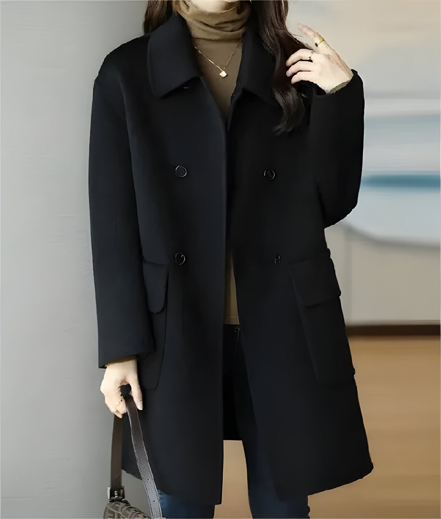 Ladies Warm Fleece Parka Coat