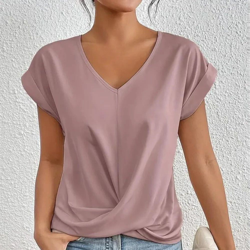 Ladies V-Neck Casual Top