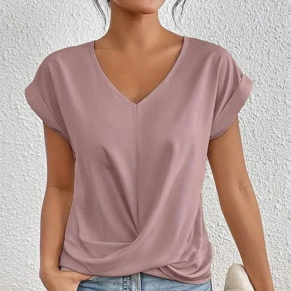 Ladies V-Neck Casual Top