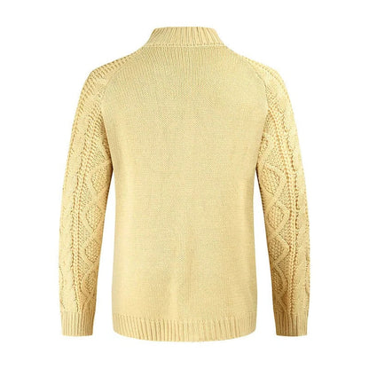 Thick Cable Knit Men's Sweater
