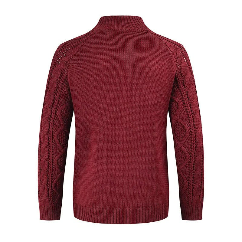 Thick Cable Knit Men's Sweater