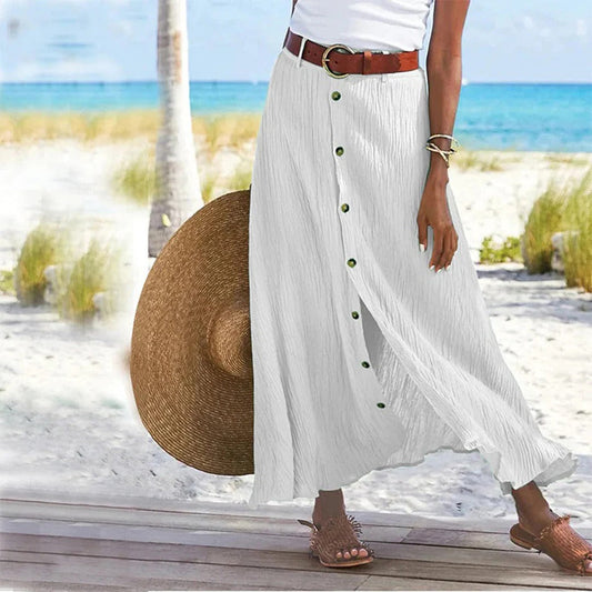 Easy Wear Maxi Flowy Skirt - Hehif