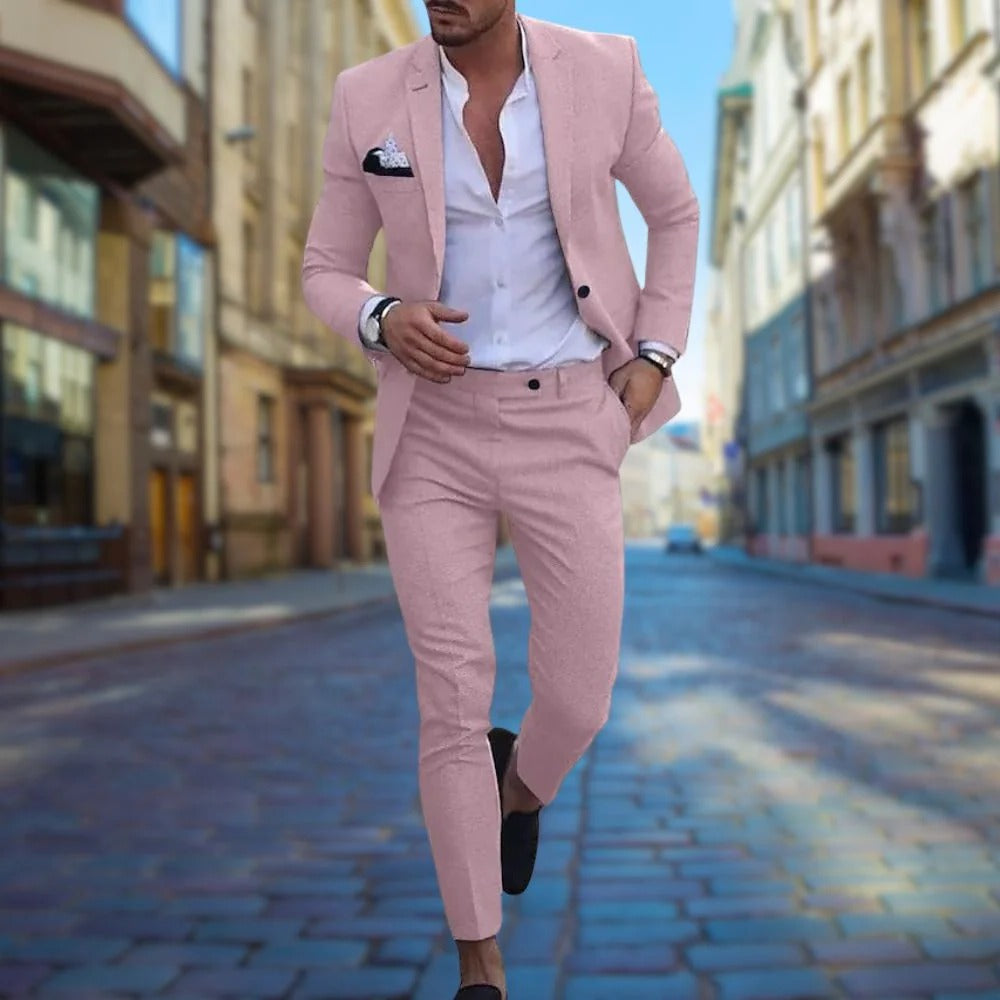 Tailored Fit Mens Business Suit